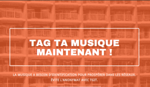 Tag ta musique - Page d'accueuil de TGiT